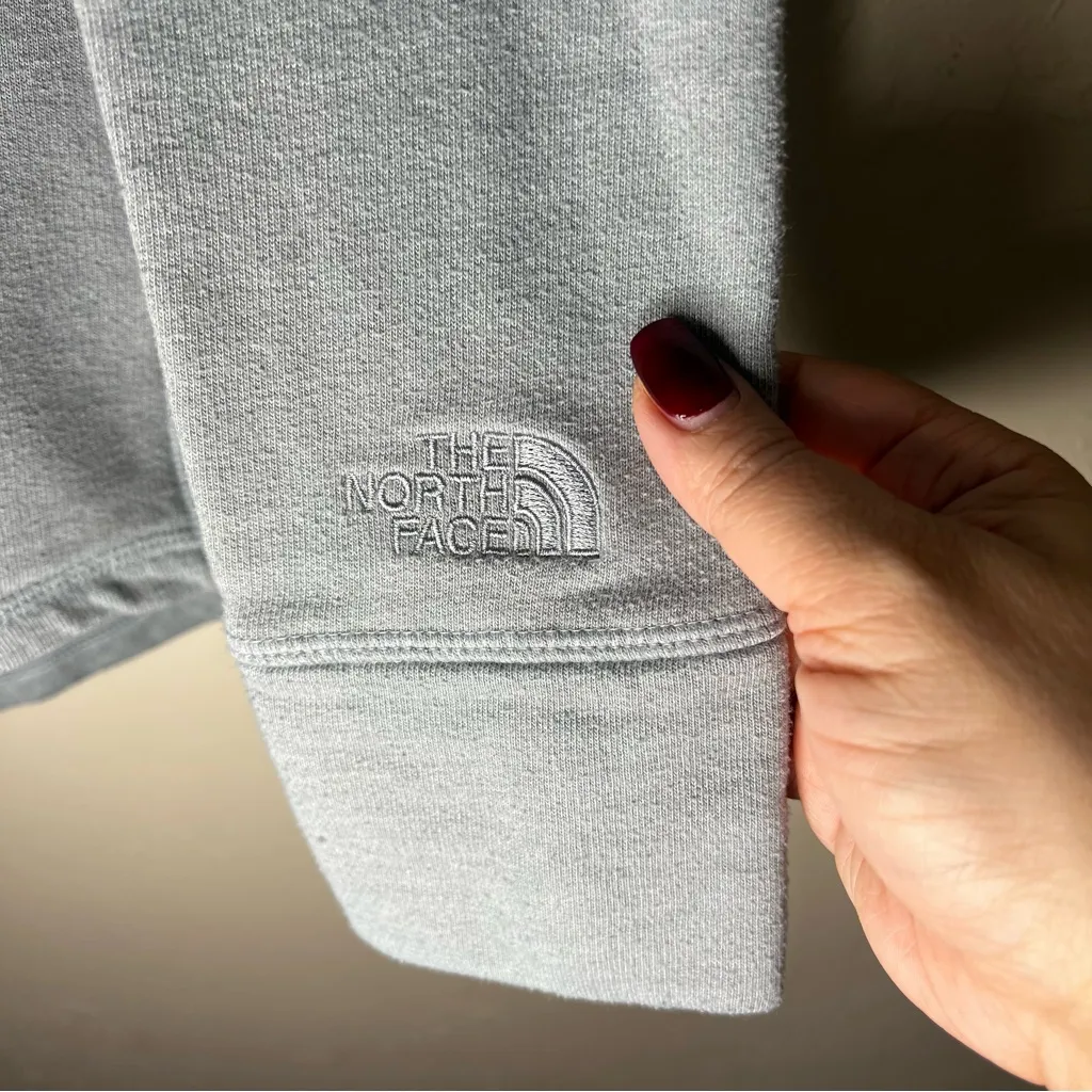 Sea foam Green Gray Pullover Hoodie Back Zipper Outdoor Sweater - Image 6