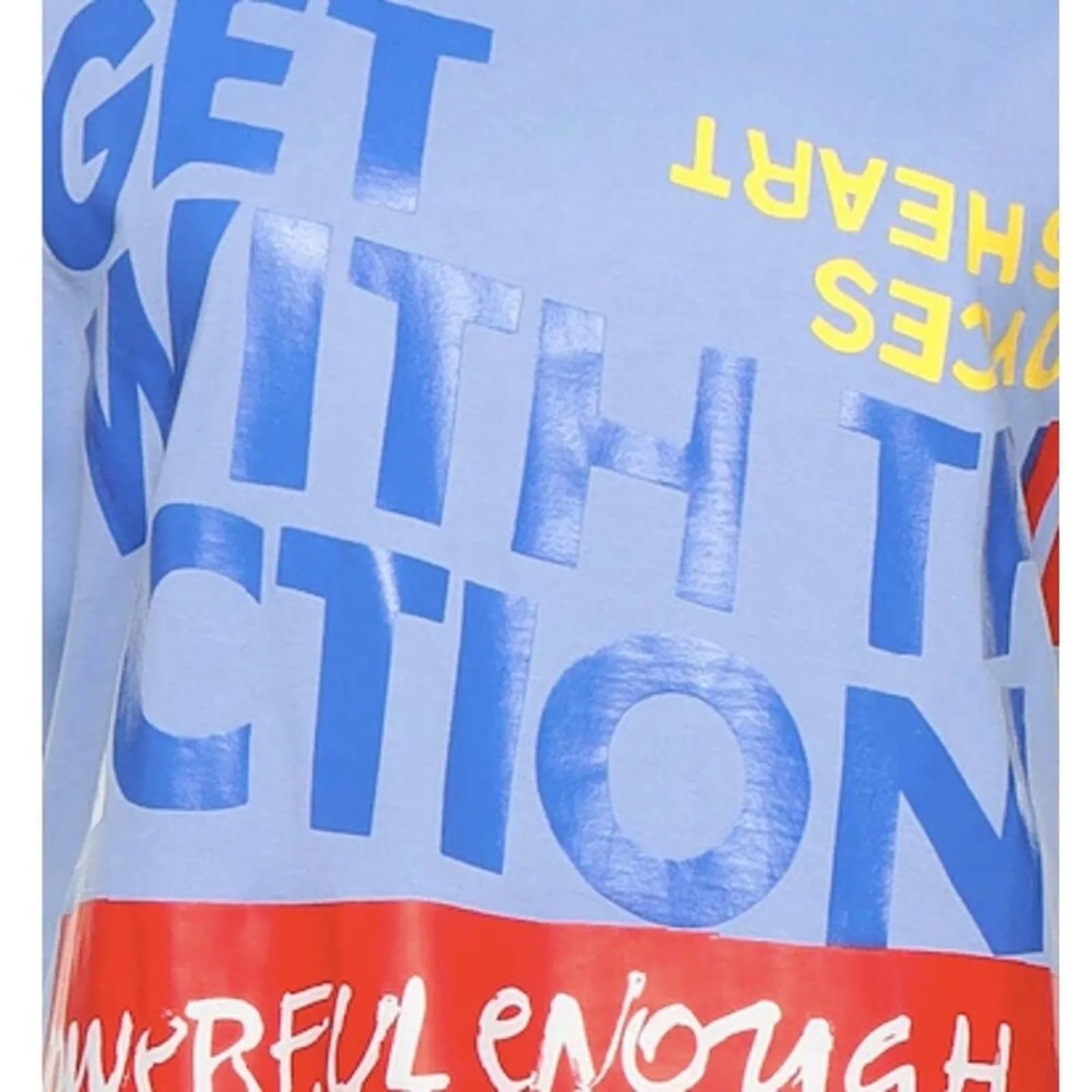 Corita Kent Graphic print Cotton jersey T shirt In Tender Blue M - Image 2