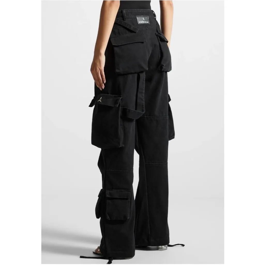 Maniére de Voir size 6 denim cargo pants NWT - Image 14