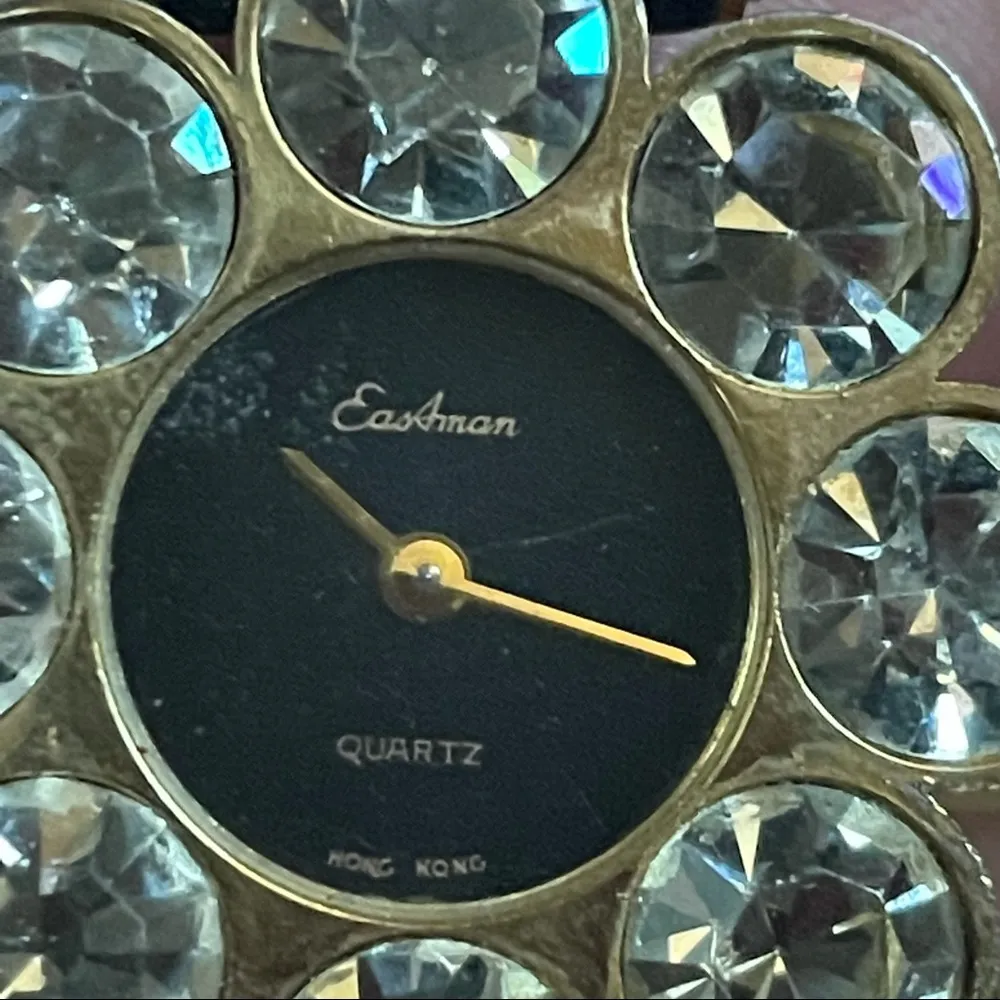 Vintage Eastman crystal accent quartz watch - Image 4