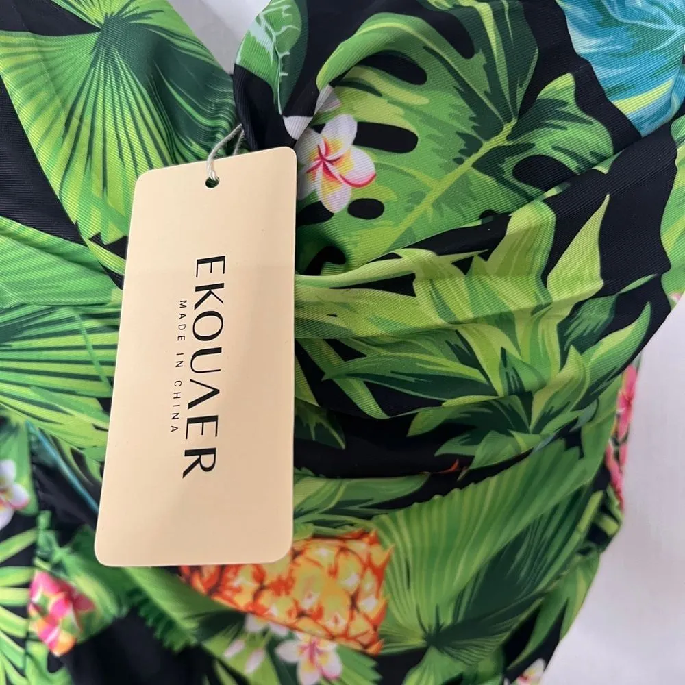 Ekouaer Tropical Pineapple Print One - Image 4