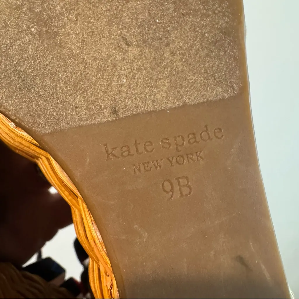 Kate Spade Anita Wedge Sandals Cherry Print 9B - Image 7