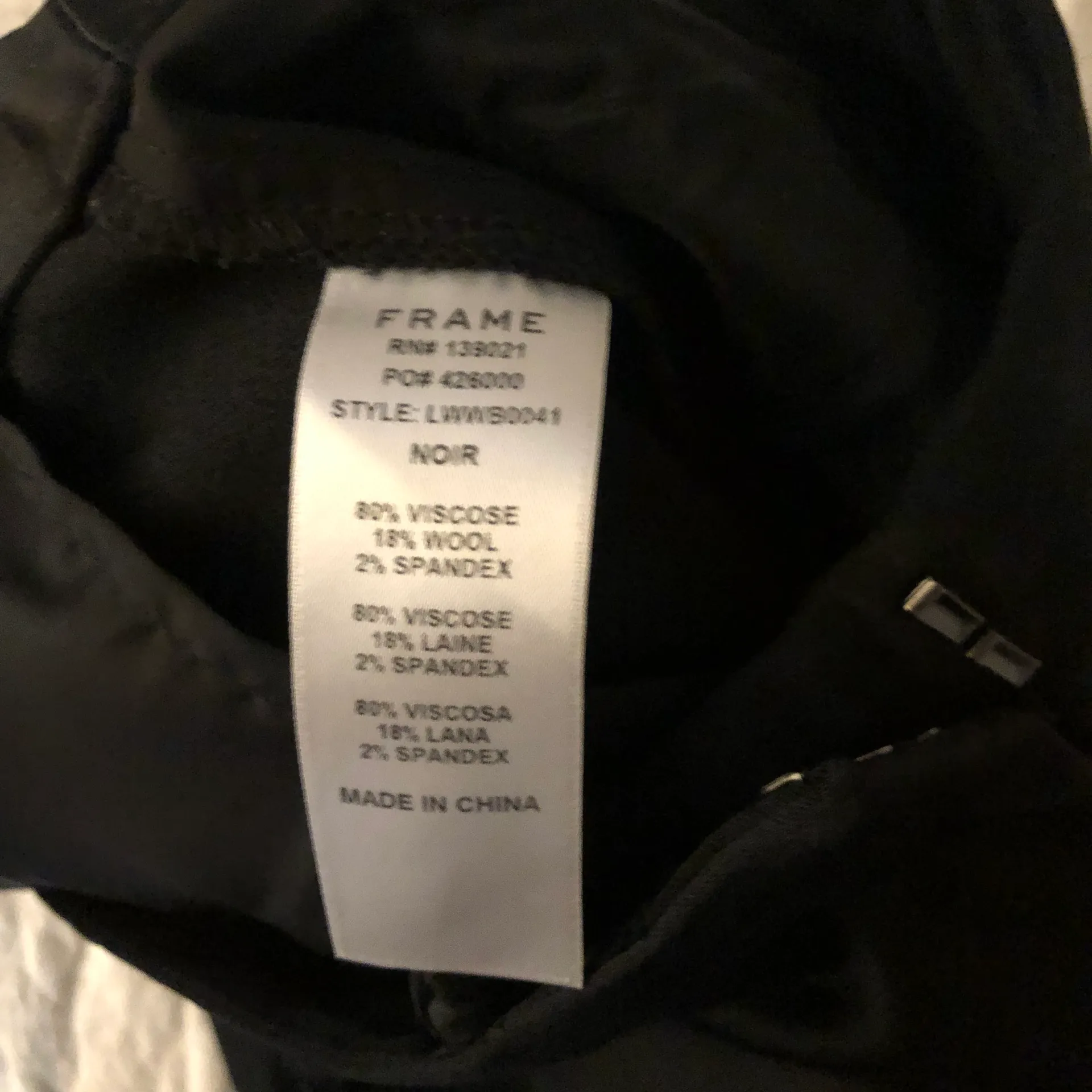 NWT Frame Noir Black Crop Flare Trousers Size 2 - Image 10