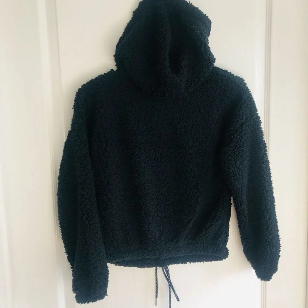 Brand New Planet Gold Black‎ Fleece Hoodie With Flower Print Size XS - Image 5