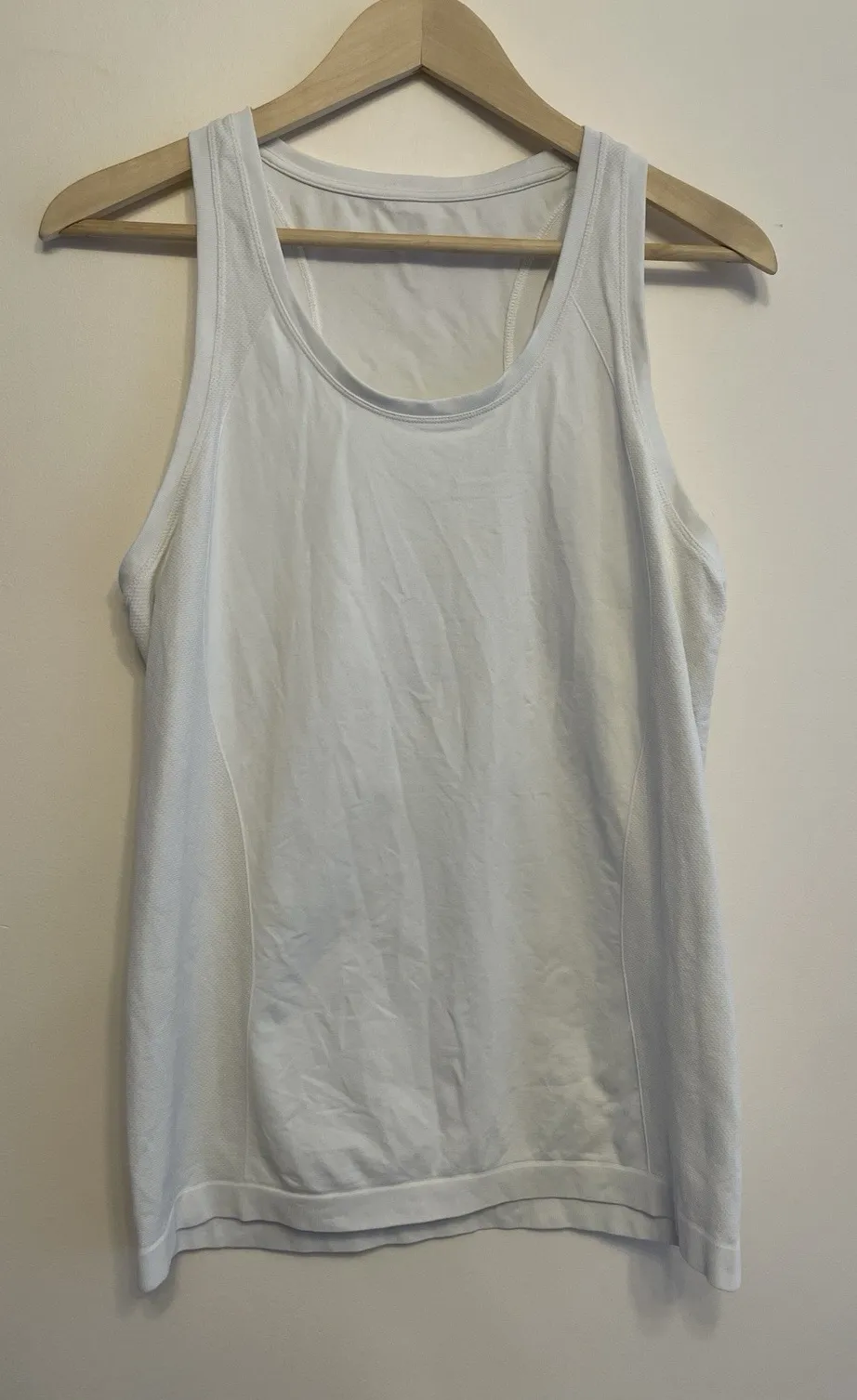 Sweaty Betty Workout Tank Women Medium White Racerback Active Wicking Stretch - Image 1