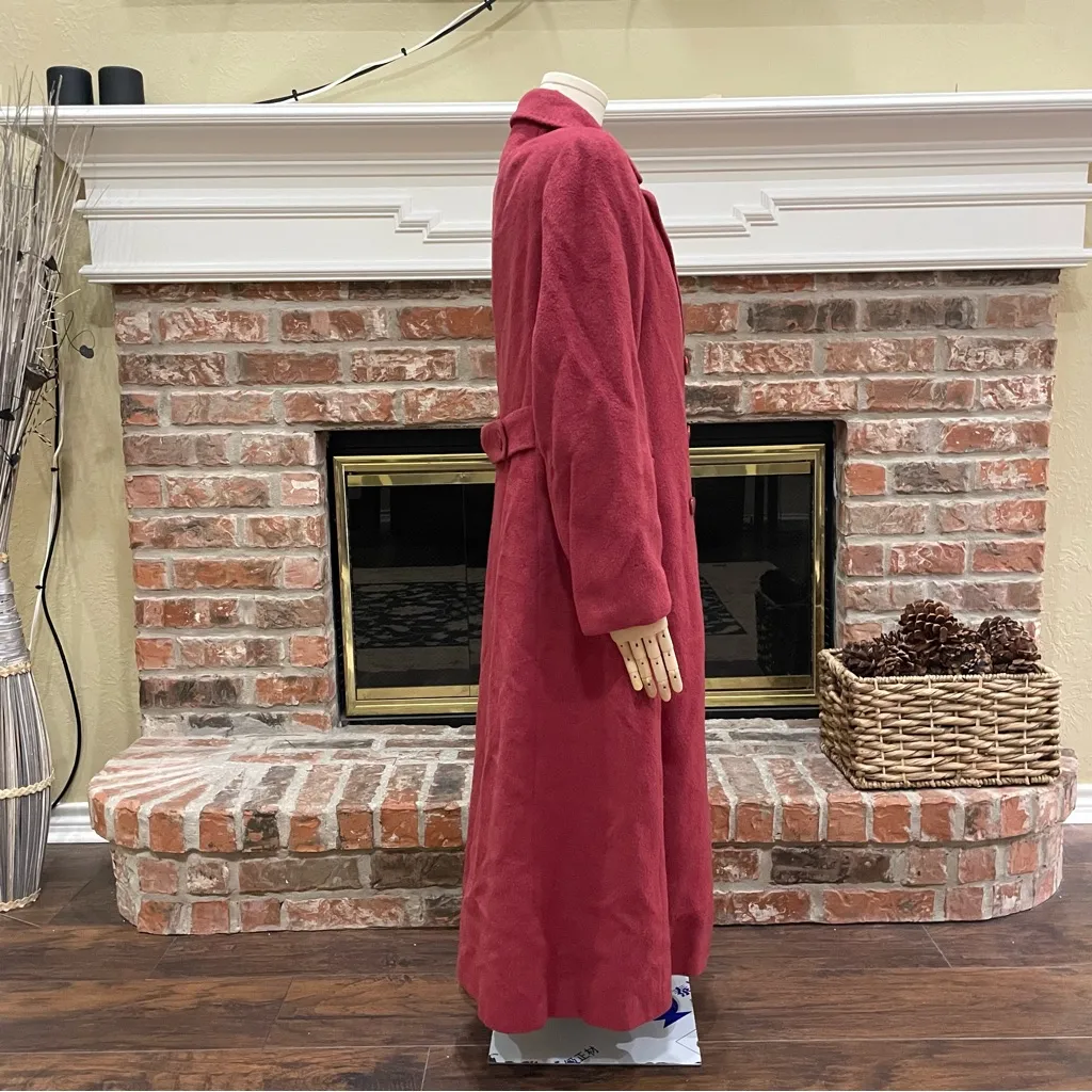 VTG 1950s Kramer’s of New Haven 100% wool luxury brand red coat / M / EUC Size M - Image 6