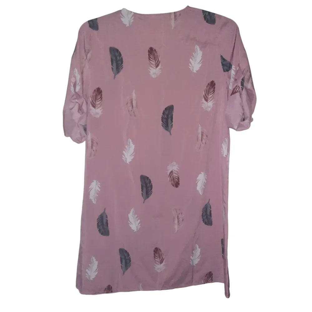 Pink Feather Dress Size Medium - Image 3