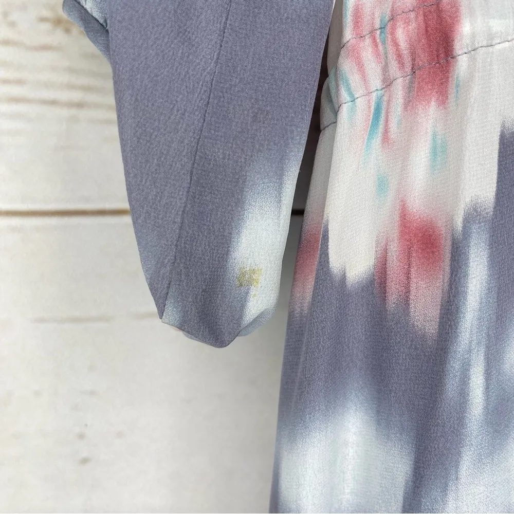 Rebecca Taylor • Mini Dress • Floral • 8 • Long Sleeve • 100% Silk • Distressed - Image 4