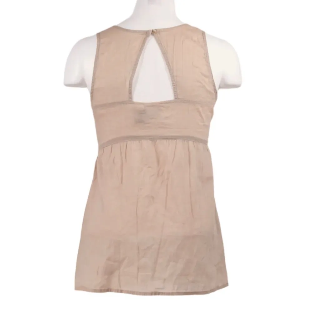 Mudd Embroidered Tank Top Tan Size Small - Image 7