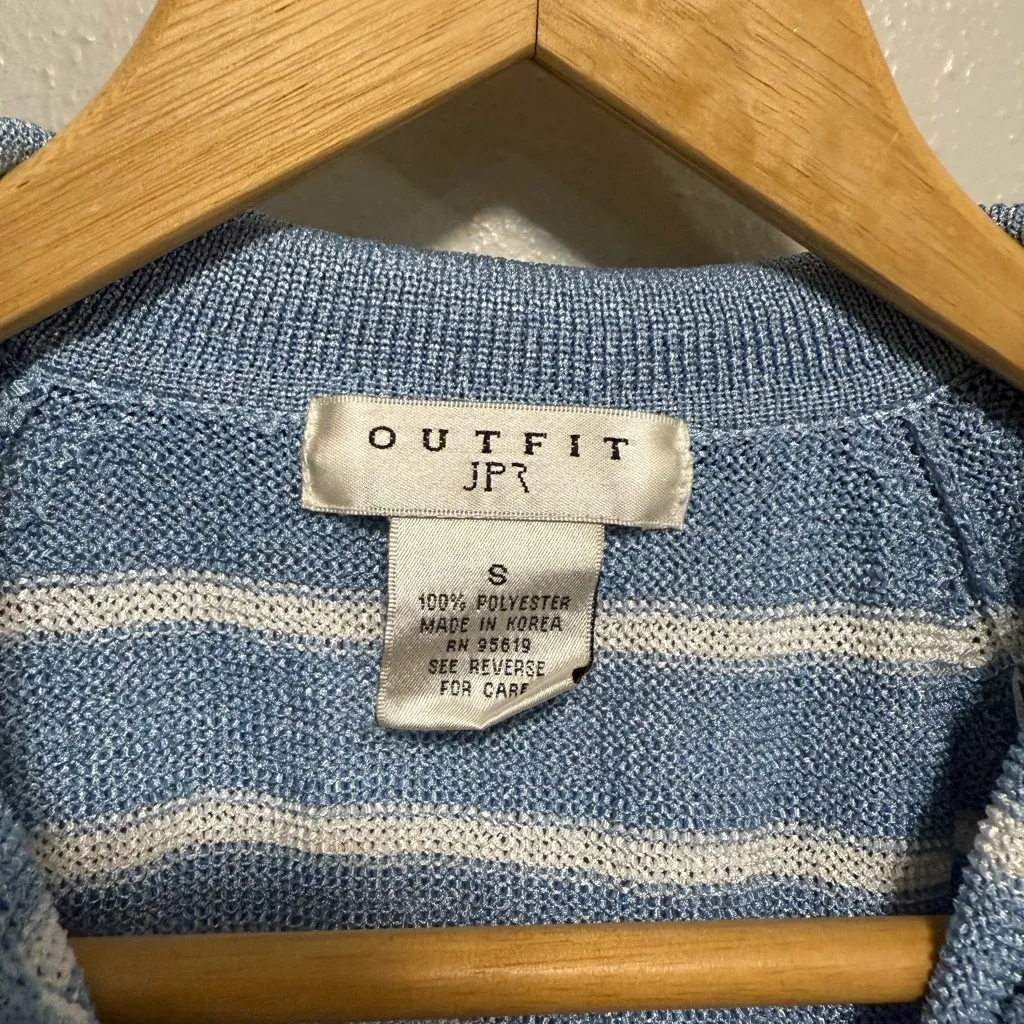 Outfit JRP Blue & White Sweater Cardigan - Image 3