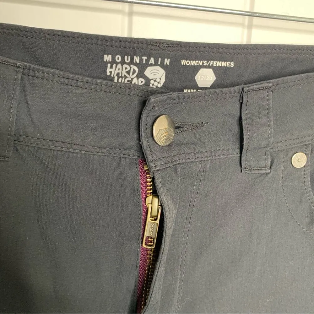 Mountain Hardware black hiking nylon outdoors pants‎ size 12 women’s - Image 6
