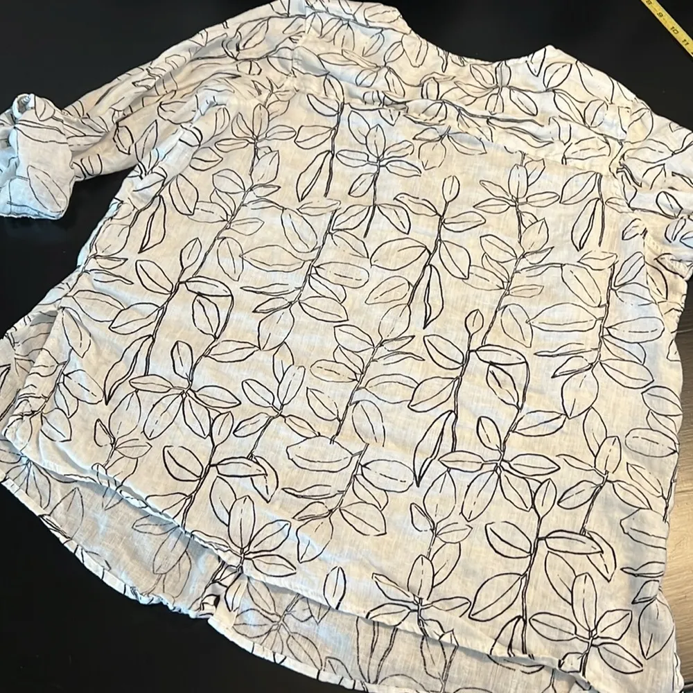 Cynthia Rowley 100% linen shirt - Image 7