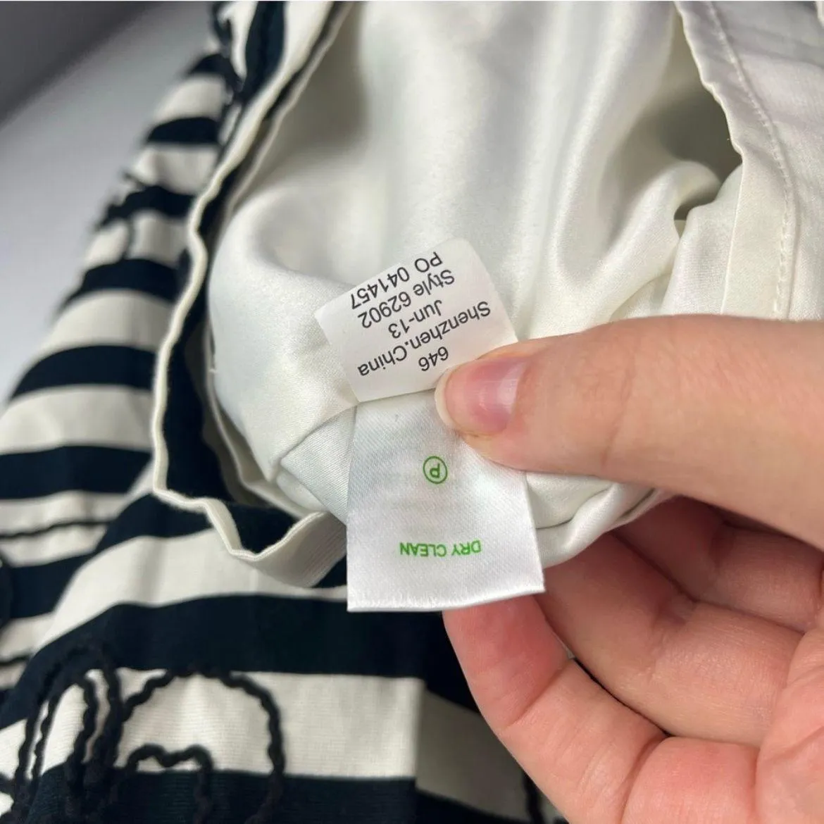 Payton Navy & White Striped Strapless Dress in Swizzle Stripe 6 - Image 8