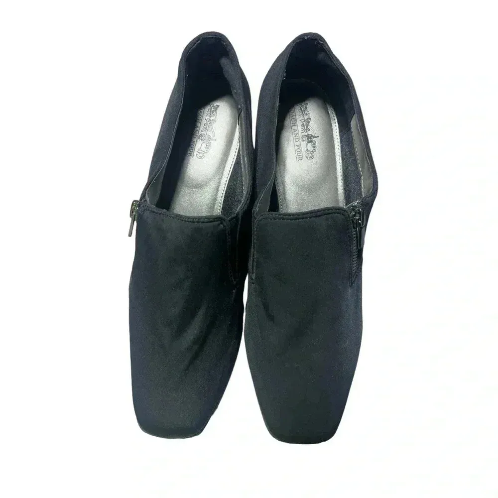 Coach and Four Black Ankle Slip On Booties‎ Size 10 - Image 2