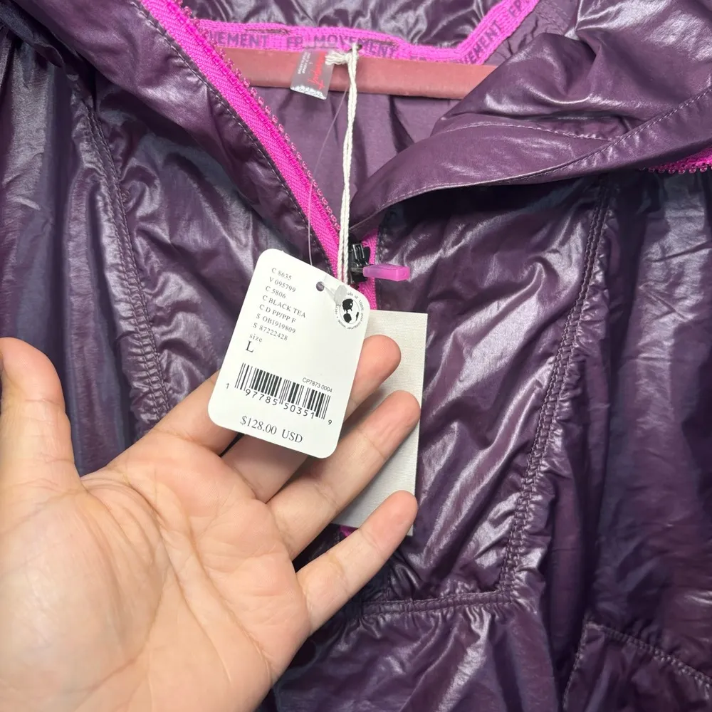 Free People FP Movement Spring Shower Packable Solid Rain Jacket - Image 13