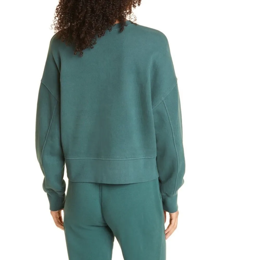 RAILS Alice Cotton Blend Sweatshirt, Organic Cotton Forest Green, Medium, NWT - Image 10