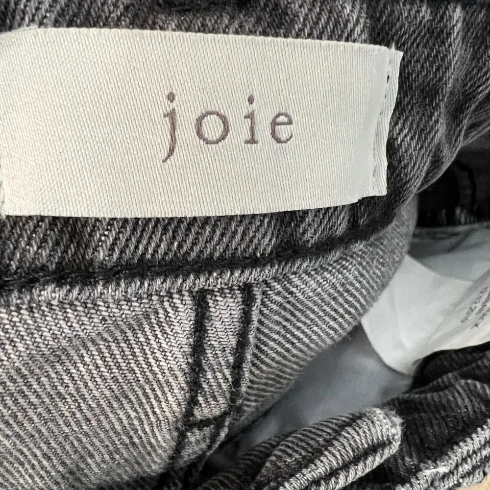 NWOT Joie High Rise‎ Split Hem Flare Leg Jeans Gray 27 Waist Long 35" Inseam - Image 2