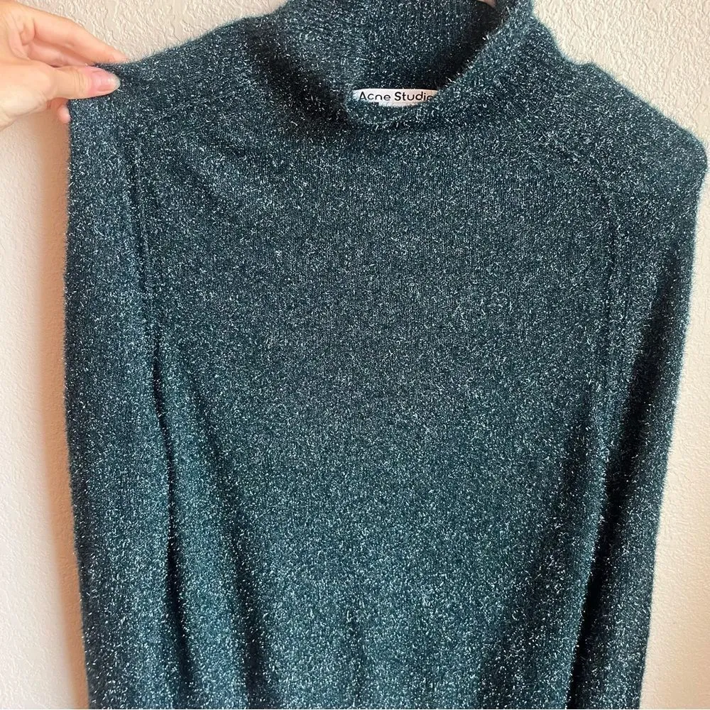 Acne Studios Sweater Tinsel 
FN-WN-KNIT000481, Petrol Blue - Image 6