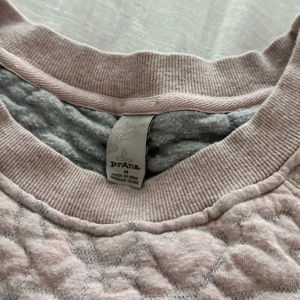 Prana Women’s Medium Pink Carin Quilted Sweatshirt - Image 3
