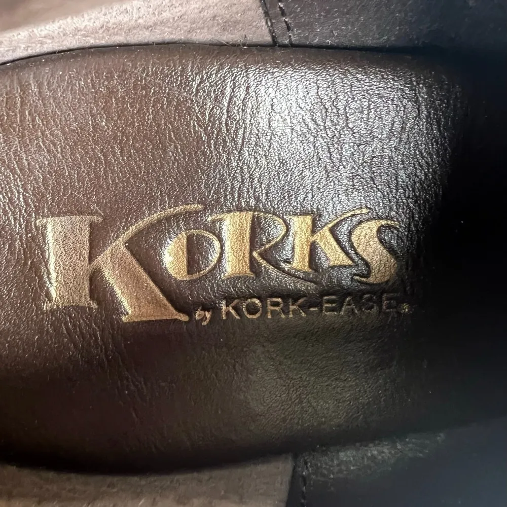 Korks by Kork Ease Brown Leather Suede Booties Women’s Size 9 - Image 5