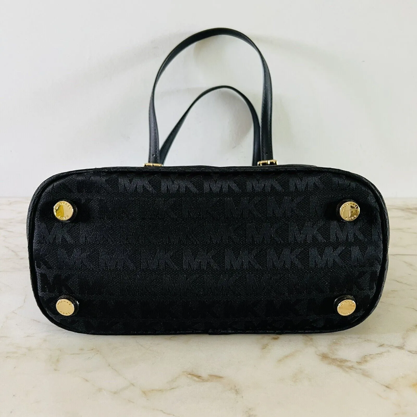 MICHAEL KORS Jet Set Item Solid Black Medium Pocket Multi Function Tote Bag - Image 5