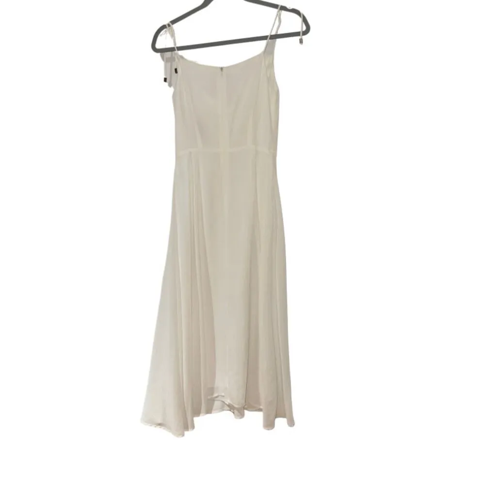 ELAN White Rope Waist Lighweight Sleeveless Loose Fit Dress Large - Image 2