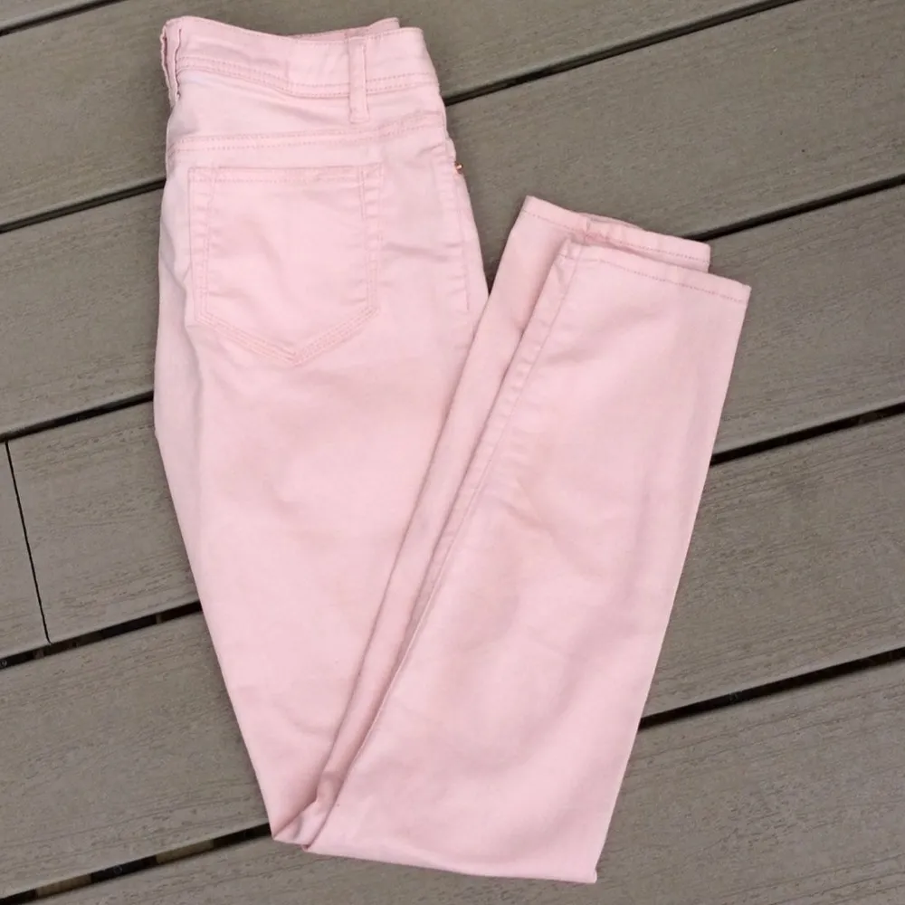 Jeans Pink Denim Jeans Skinny Womens 5 Pastel Low Rise Size undefined - Image 4