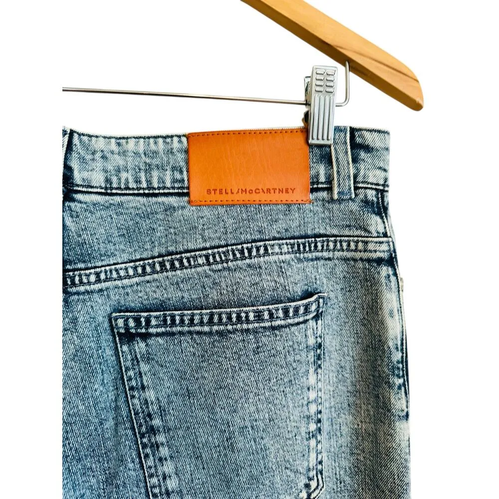 Stella McCartney Degrade Mid Rise Straight Leg Relaxed Multi Color Jeans Size 29 - Image 13