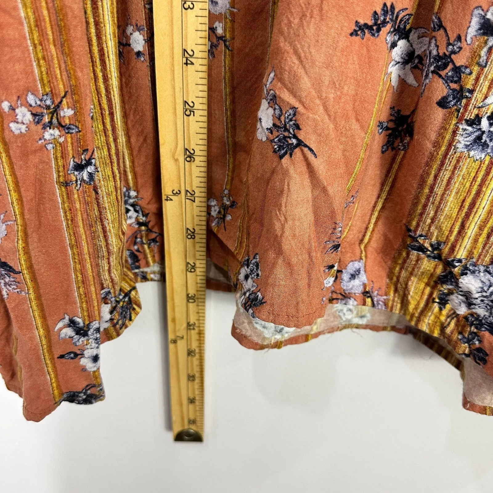 Suzanne Betro Womens Top 3X Floral‎ 3/4 Bell Sleeve Flowy Boho Cottage Peasant - Image 4