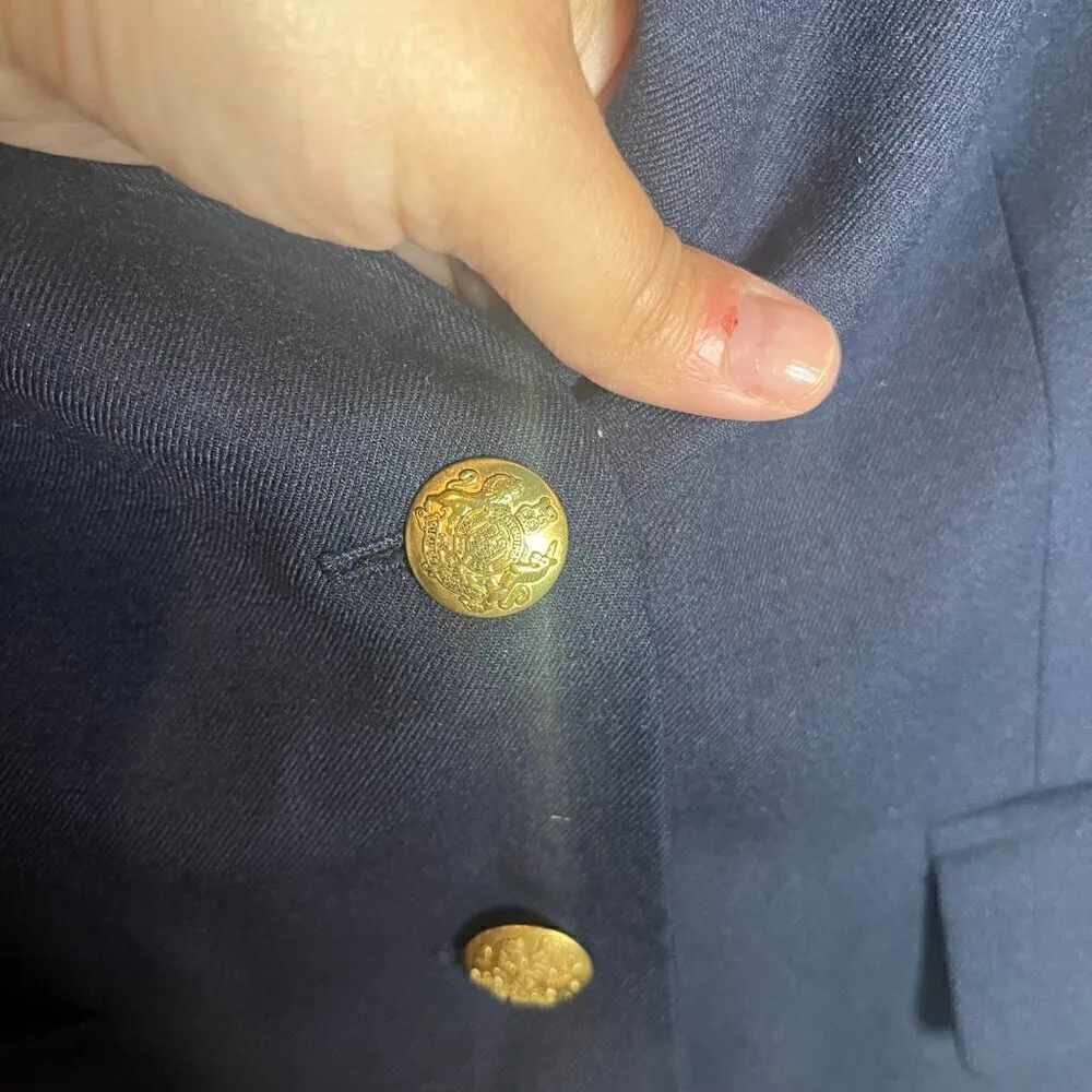 J. Crew navy blue wool blend blazer - Image 4