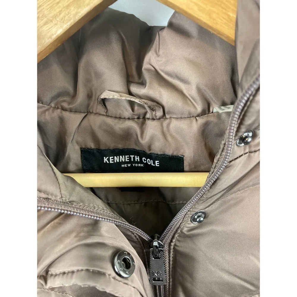 NWT Kenneth Cole Faux Fur Trimmed Puffer Jacket - Image 3