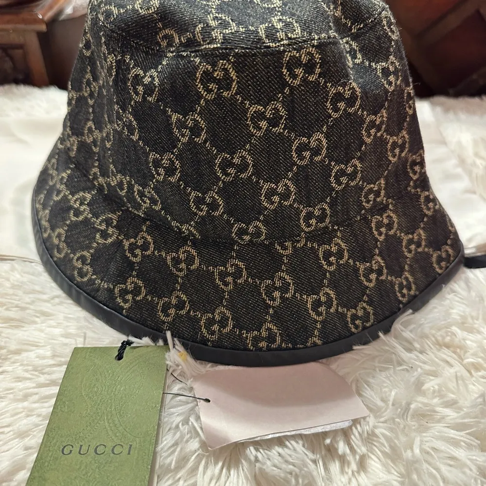 Brand new authentic Gucci black denim bucket hat - Image 9