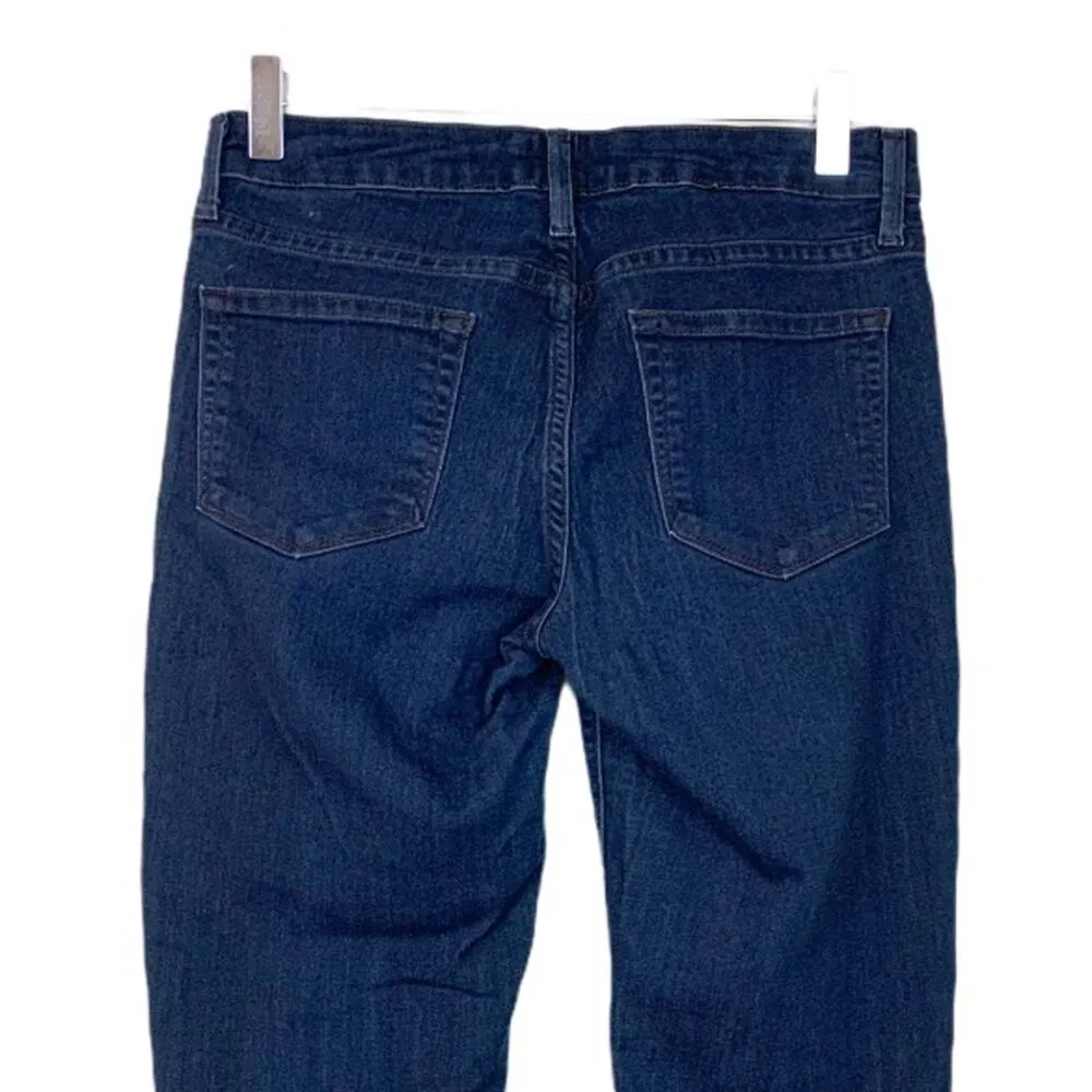 Just Black Women's 8" Low Rise Dark Wash Indigo Skinny Ankle Jeans Size 27 - Image 4