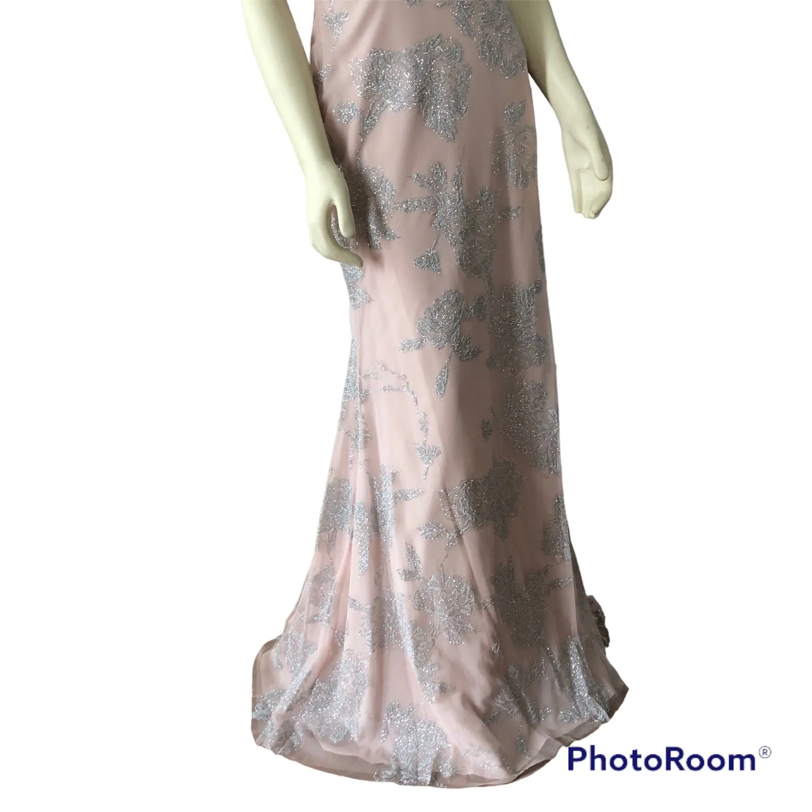 NWT Hayley Paige Occasions style 5717 low back sleeveless blush color size 2 - Image 10