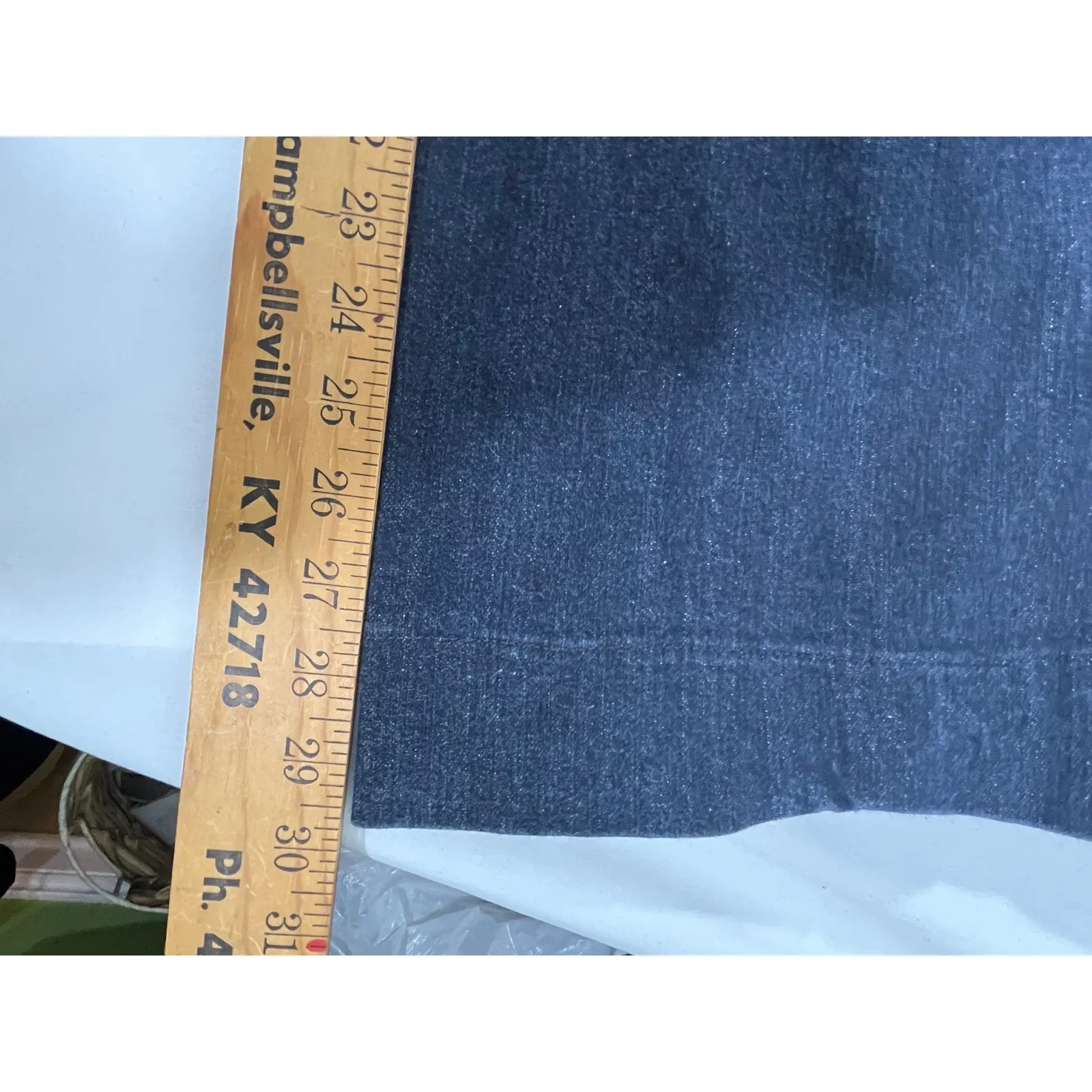 ELLE Dark Wash Women Jeans Trousers Wide Flare Leg Cropped Low Rise Size 4 - Image 12