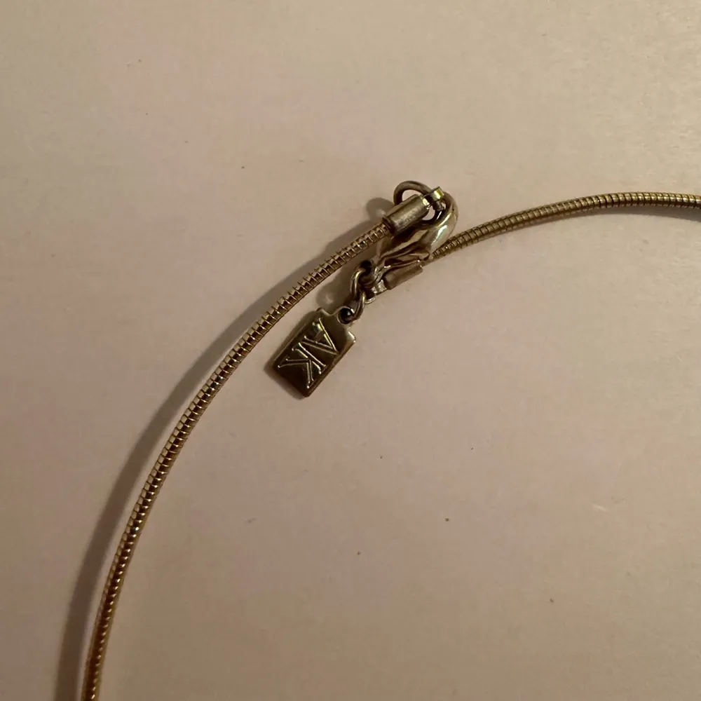 Women's AK Anne Klein Gold Tone Choker Collar Necklace Vintage - Image 3