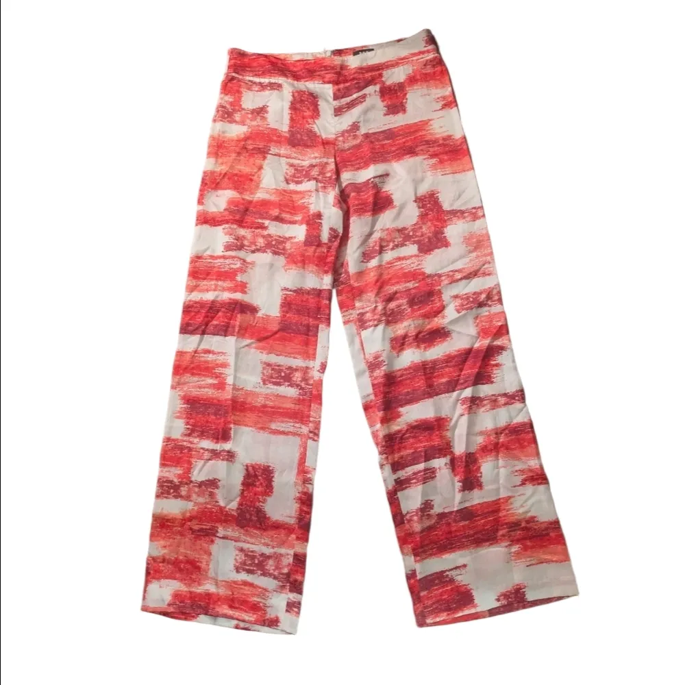 W By Worth Silk Blend Wide Leg Pants Size 4 - Image 2