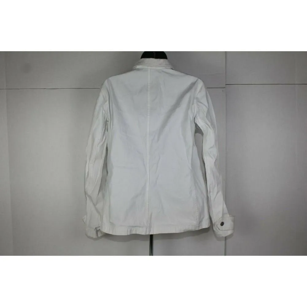 chaps ralph lauren white jean jacket size S - Image 5