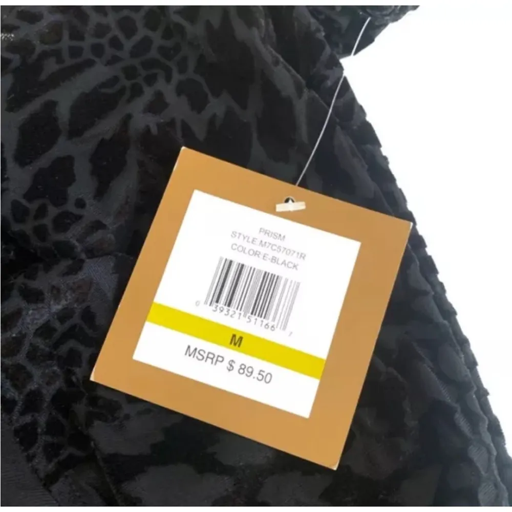 NWT Ellen Tracy "Prisim" Black Long Velvet Soft Cardigan Duster - Image 2