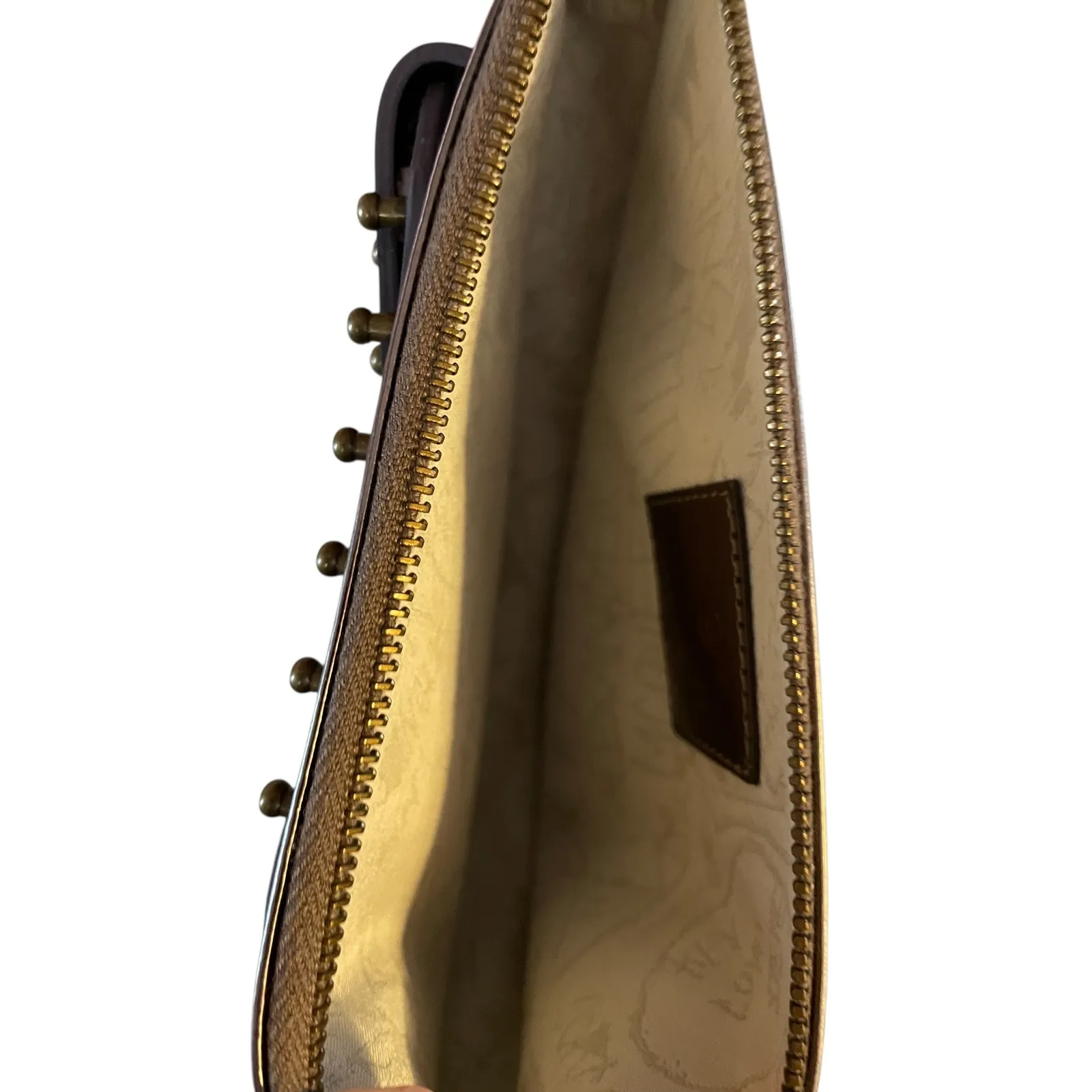 Alexander McQueen Metallic Silver Clutch - Image 8