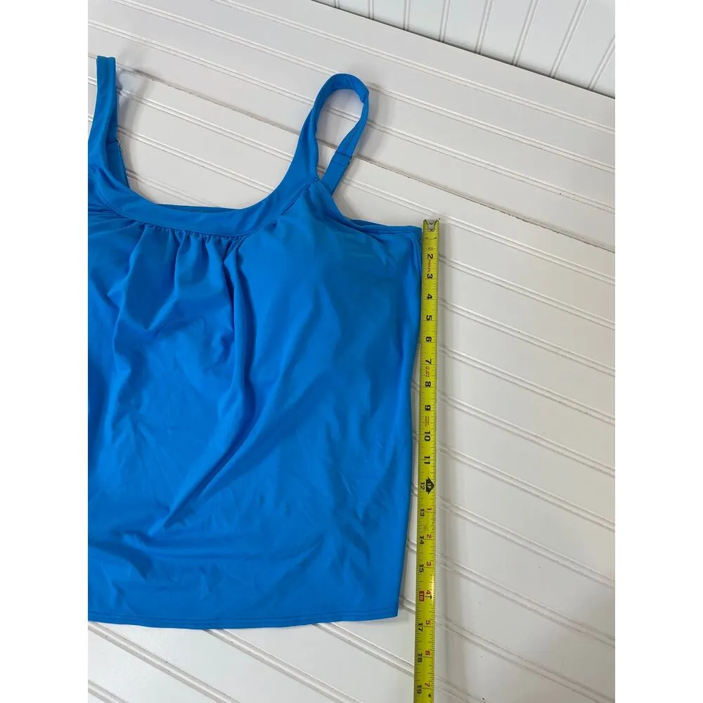 COCO REEF Underwire Bra Swim Tankini Top Blue Padded Beach Plus Size 20W - Image 5