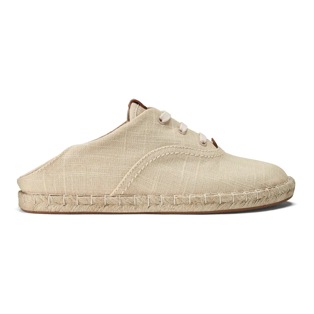 EUC OluKai Kaula Pa‘a Lī Lace Up Espadrille Tan Size 6 - Image 3