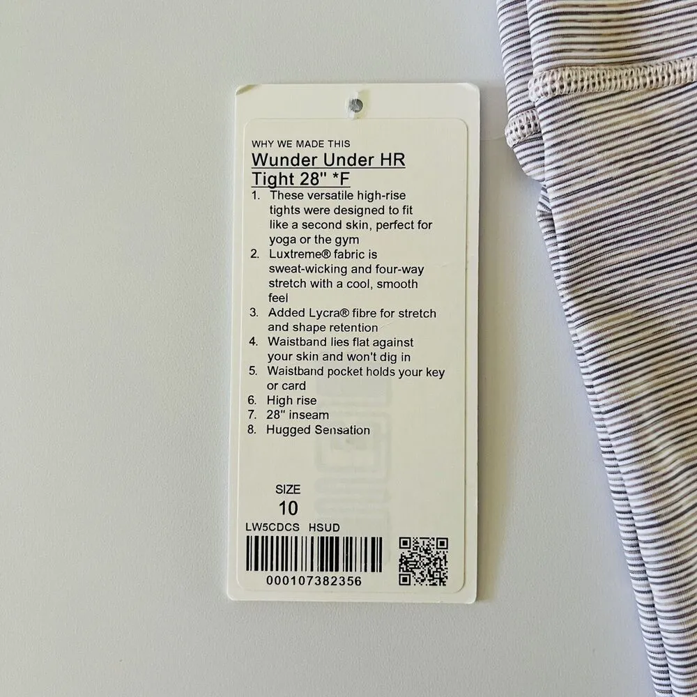 LULULEMON ATHLETICA Pink Mauve Wunder Under HR Tight 28" Leggings - US 10 - Image 7