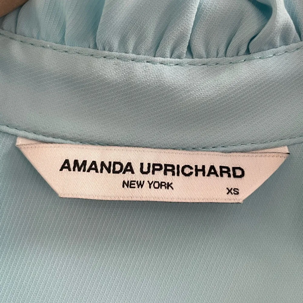 AMANDA UPRICHARD x Revolve Wilma Tiered Ruffle Midi Dress Ice Blue Size XS NWT - Image 13