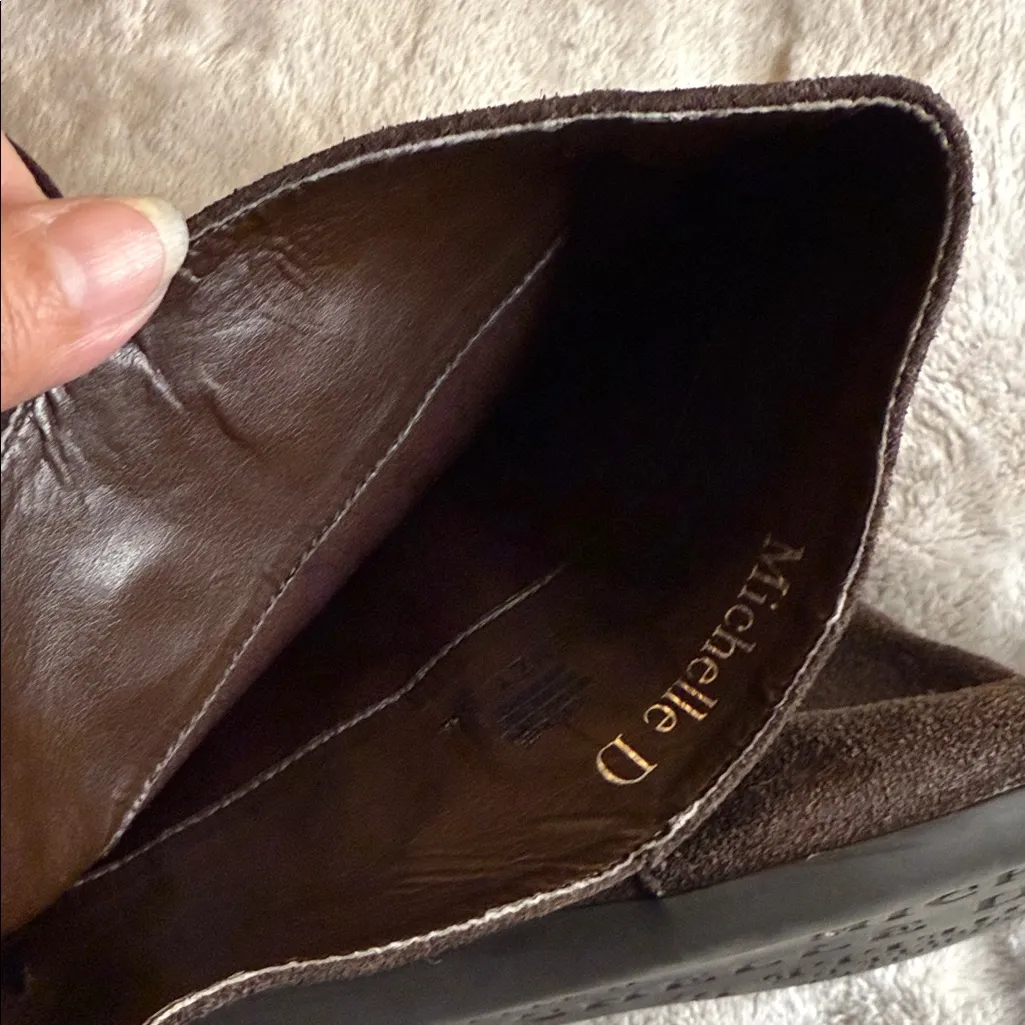 Michelle D Dark Brown Lace Up Boots Size 8 - Image 6