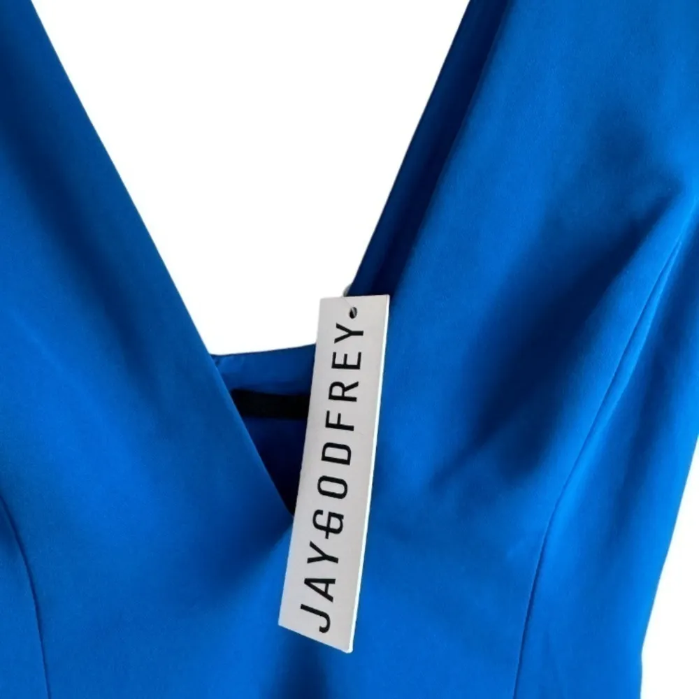 Jay Godfrey‎ Cobalt Blue Deep V - Image 5