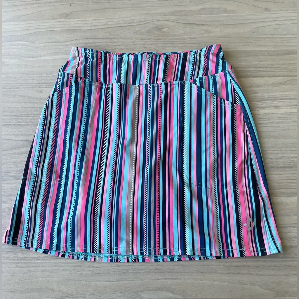 Jofit Vibrant Striped Mini Skirt Pink Size XS - Image 2