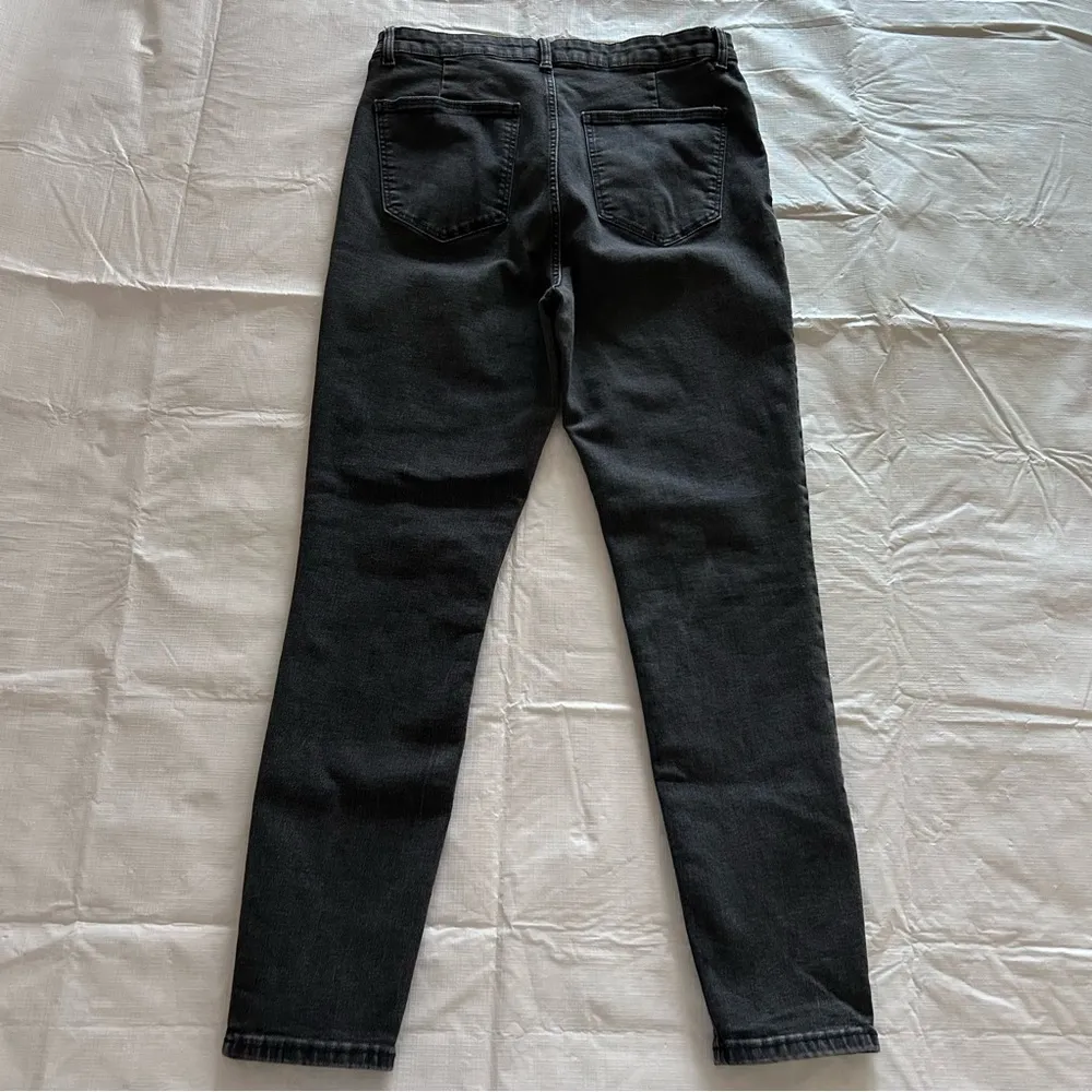 Zara ~ Womens Size 12 Faded Black High Rise Skinny Stretch Jeans Jeggings   I07 - Image 5