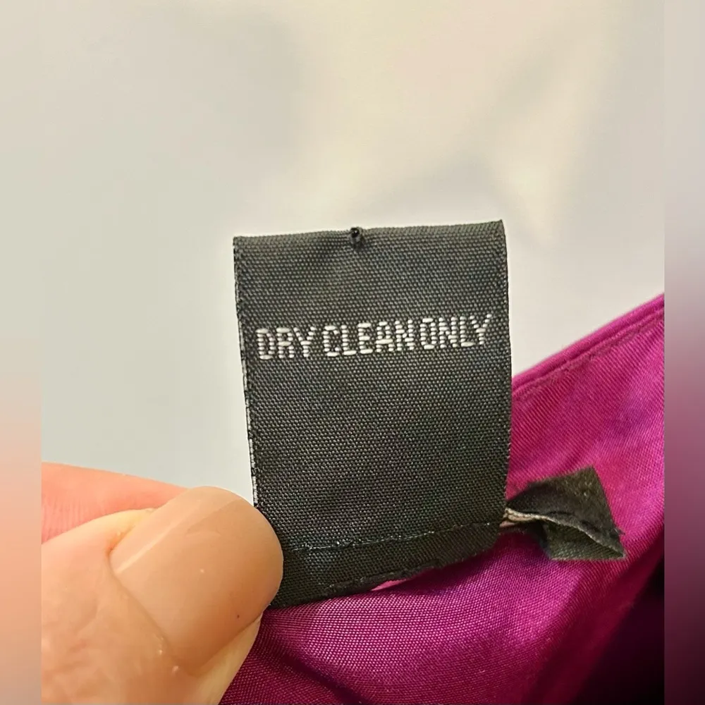 Saja 100% Silk Chiffon Flowy Empire Waist Dress Size 10 Pink - Image 10