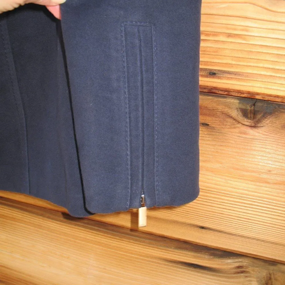 Blue Black Soft Cotton Coat - Image 9